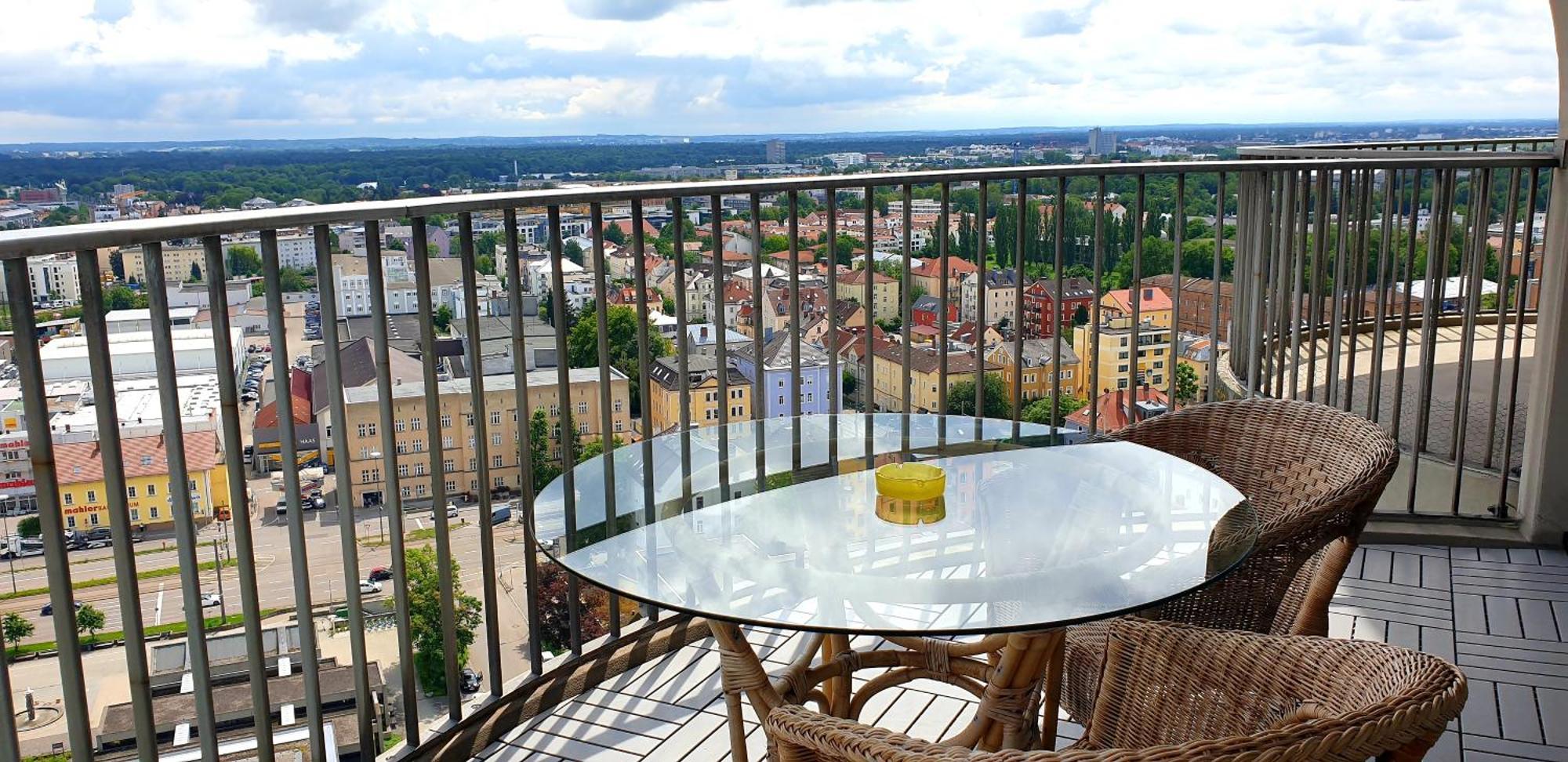 Suite-Xxi City View Hotelturm Augsburg Ngoại thất bức ảnh