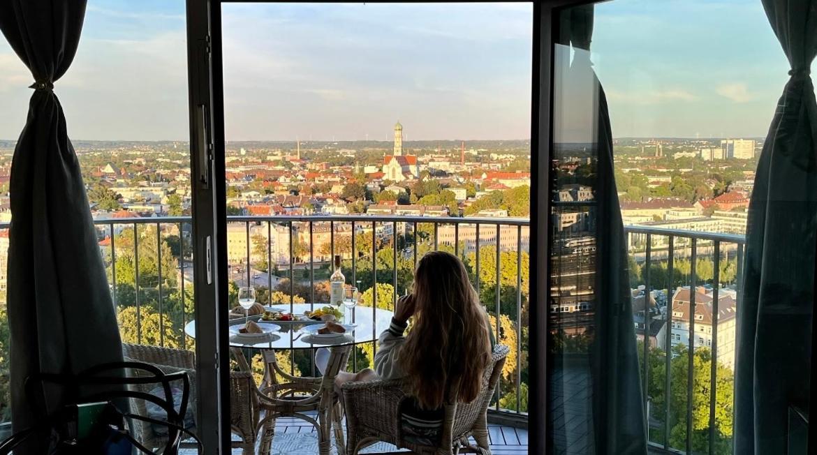 Suite-Xxi City View Hotelturm Augsburg Ngoại thất bức ảnh